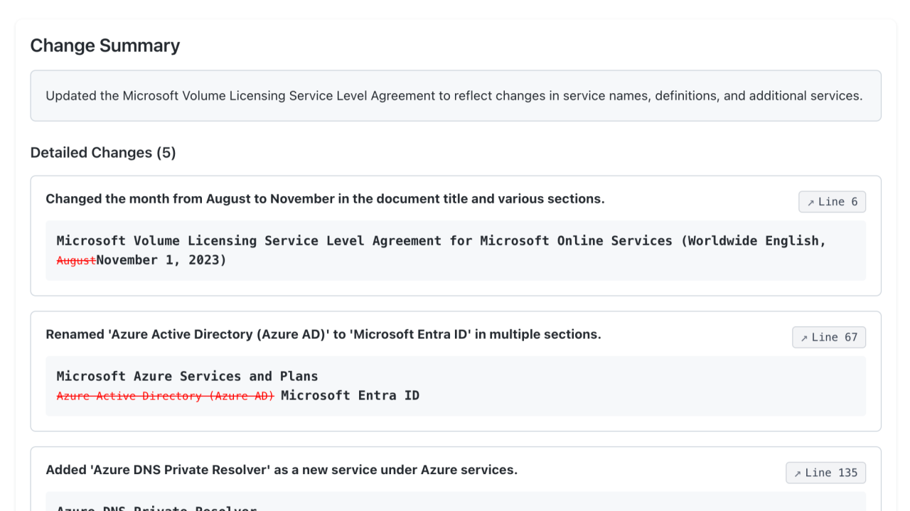 Generating Easy-to-Understand Changelogs for Document Revisions