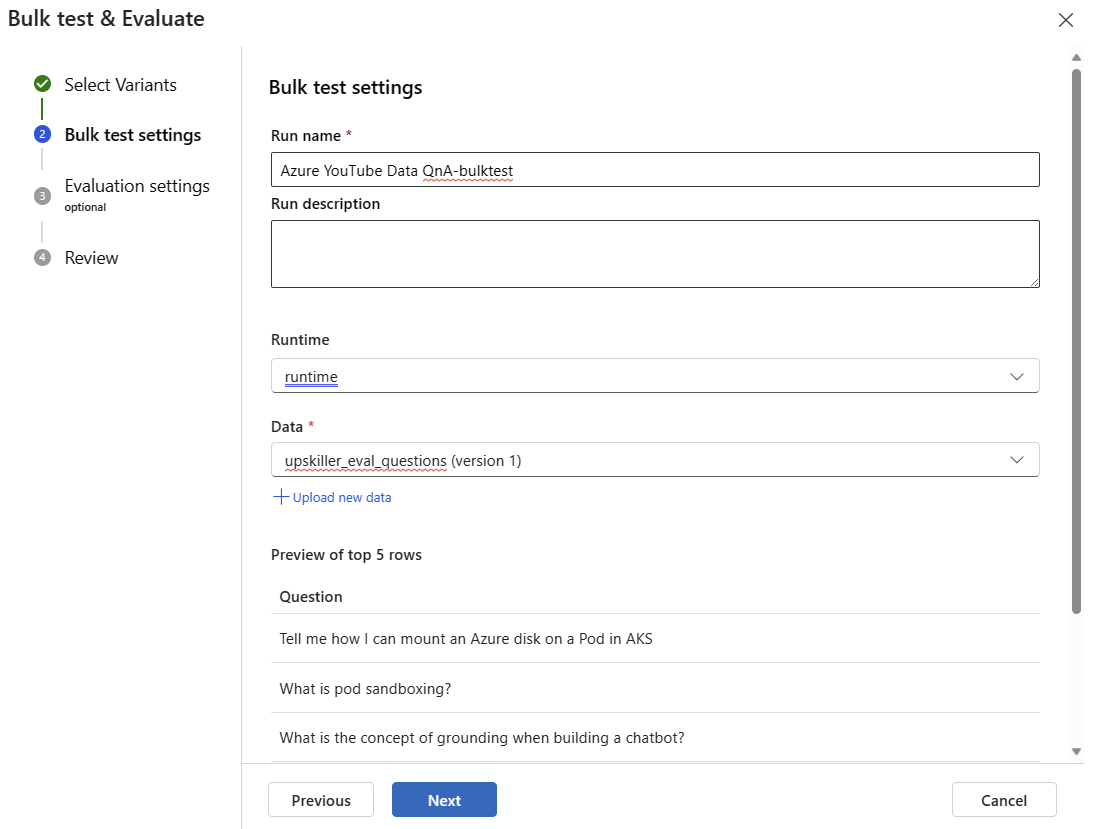 Prompt Flow Vector DB Lookup